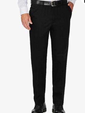 Haggar Work to Weekend Khaki Casual Pants Sz 42W/32L Black